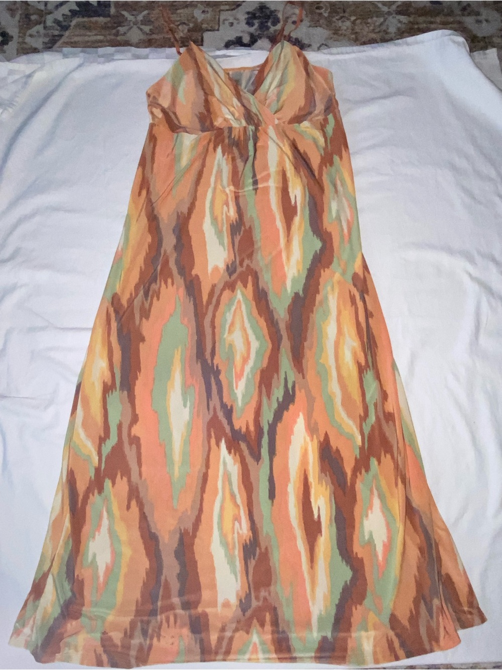 Ambrielle Pastel Stripe Slip Dress in Peach, Sage & Lavender